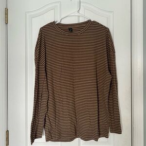 Brown Striped Woman’s Shirt